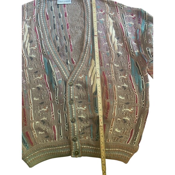 Vintage Carlo Alberto Sweater Mens XL Coogi Knit 90s Australia Pullover Jumper - Picture 10 of 13